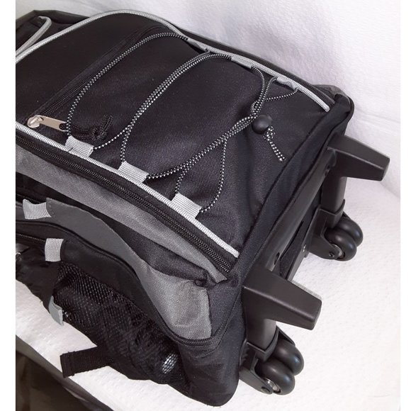 Carry On Backpack Rolling Backpack Travel Backpack Carry On Backpack with Wheels - Picture 7 of 15